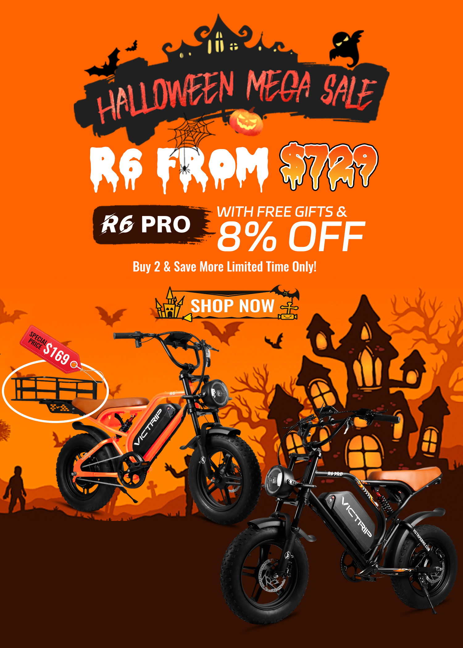 🎃 Halloween Deals on VICTRIP R6 – Save Up to $140!