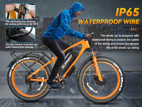waterproof electric bicycle 20 Crush any terrain with Hikeep K6 ACTBEST Apex 27.5" Electric Bike