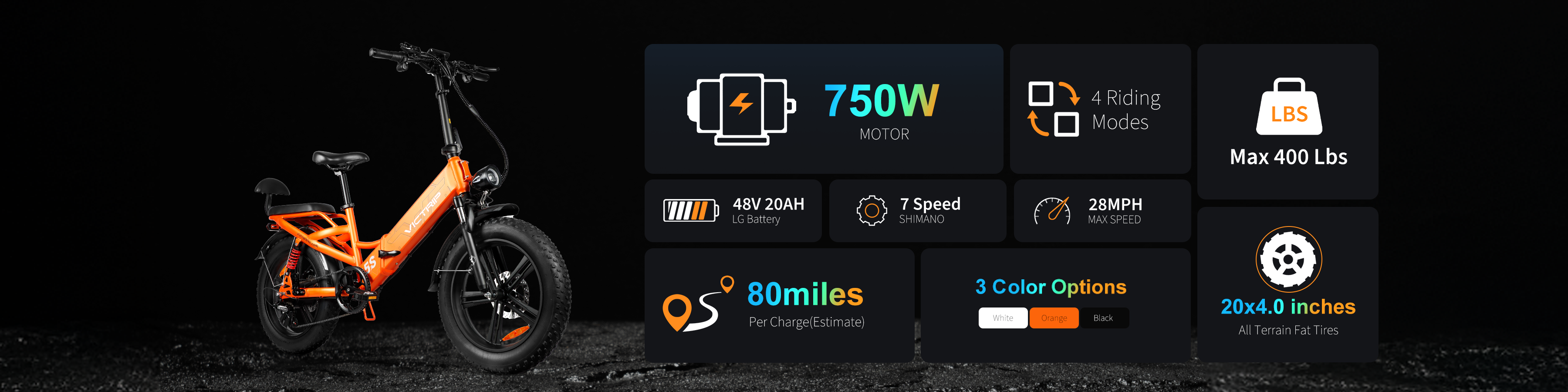 750 Watt Electric Bike | VICTRIP