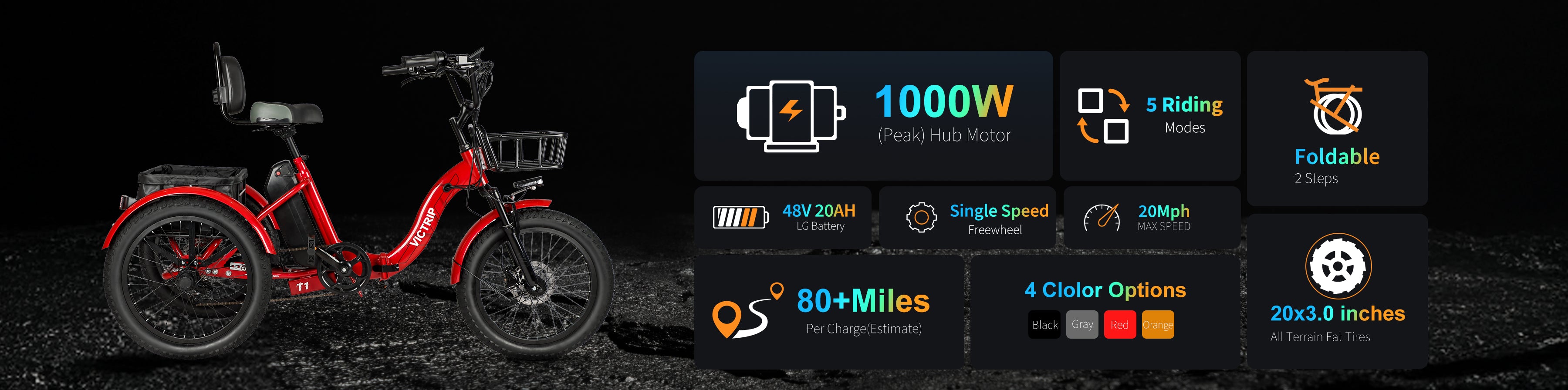 48v 20AH Ebike Battery | VICTRIP