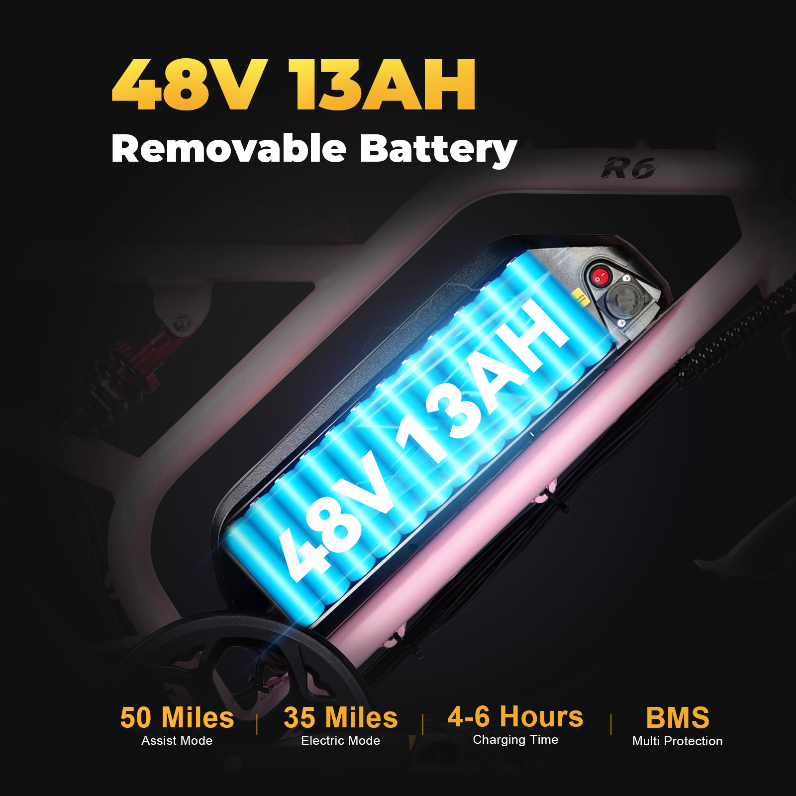 48v 13AH Ebike Battery | VICTRIP