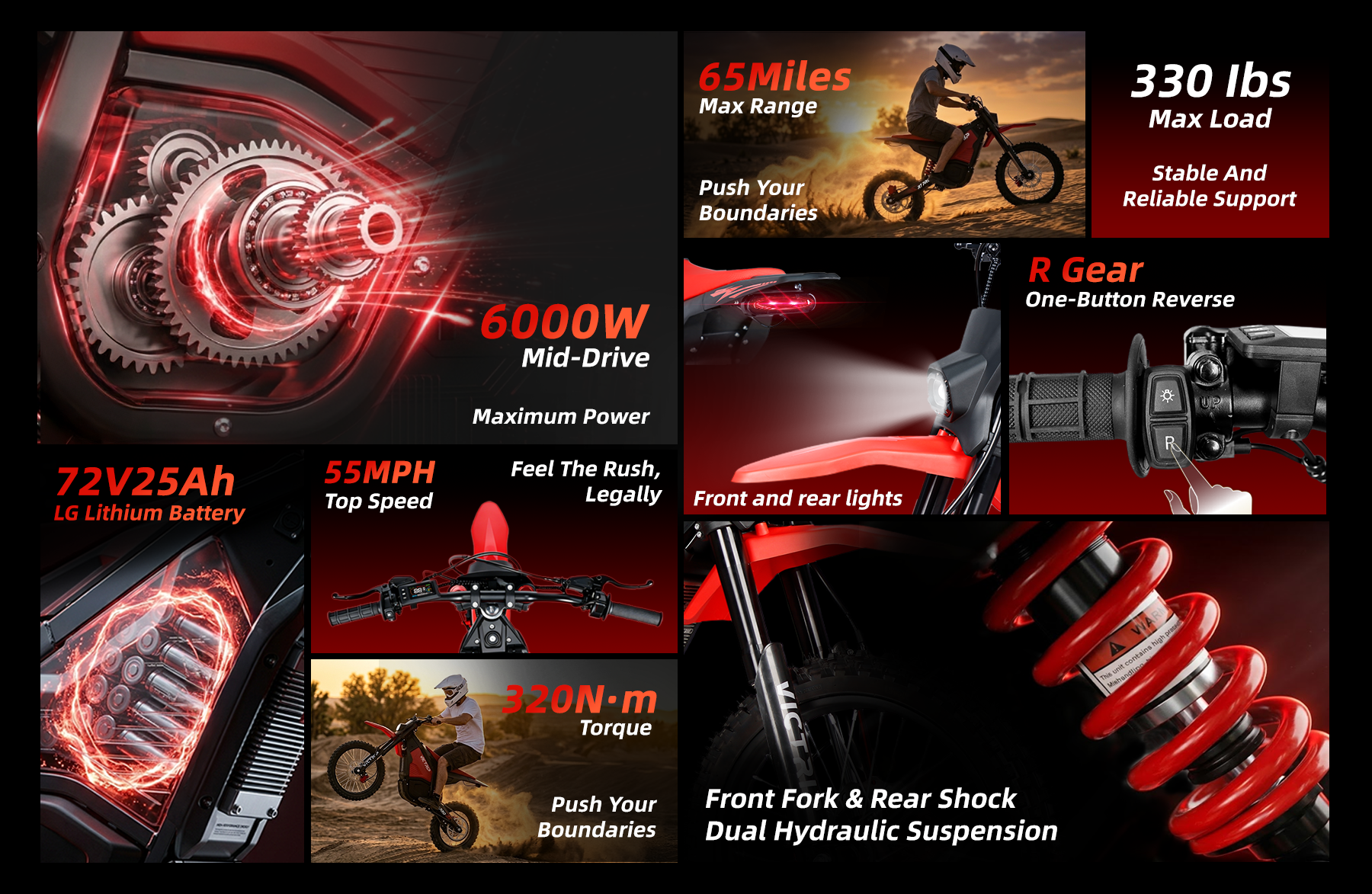 72V Electric Dirt Bike Adults | VICTRIP