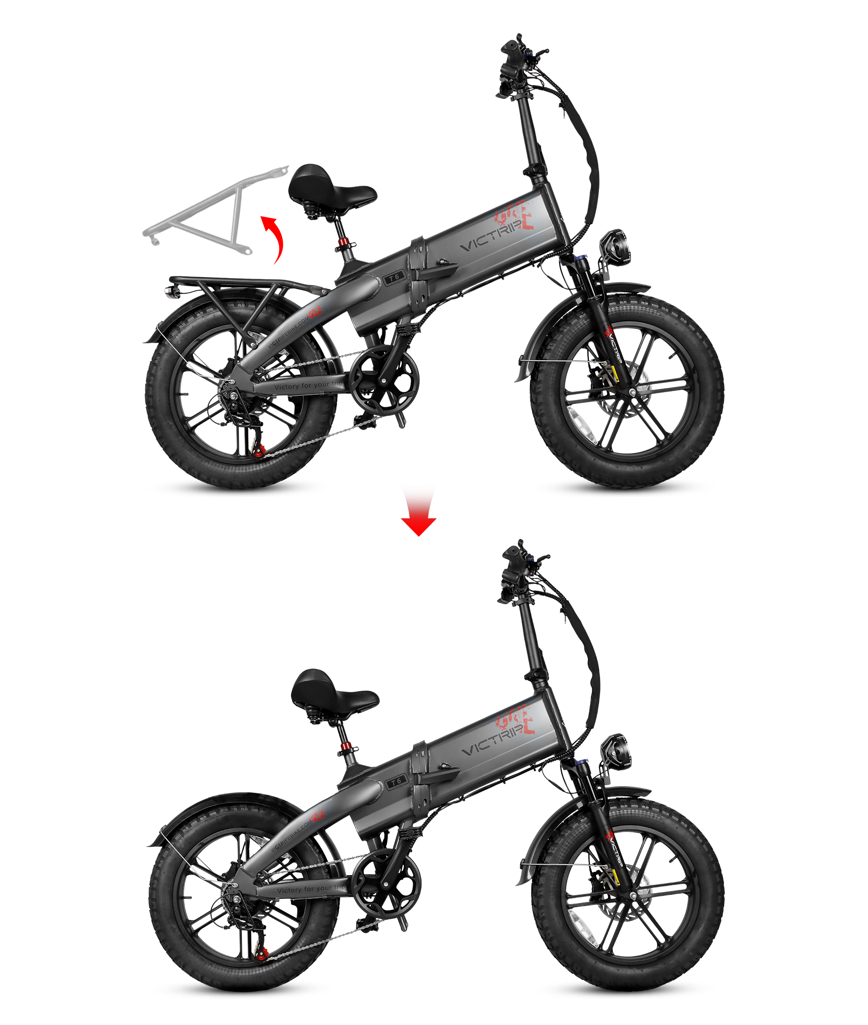 Folding Fat Tire Electric Bike | VICTRIP