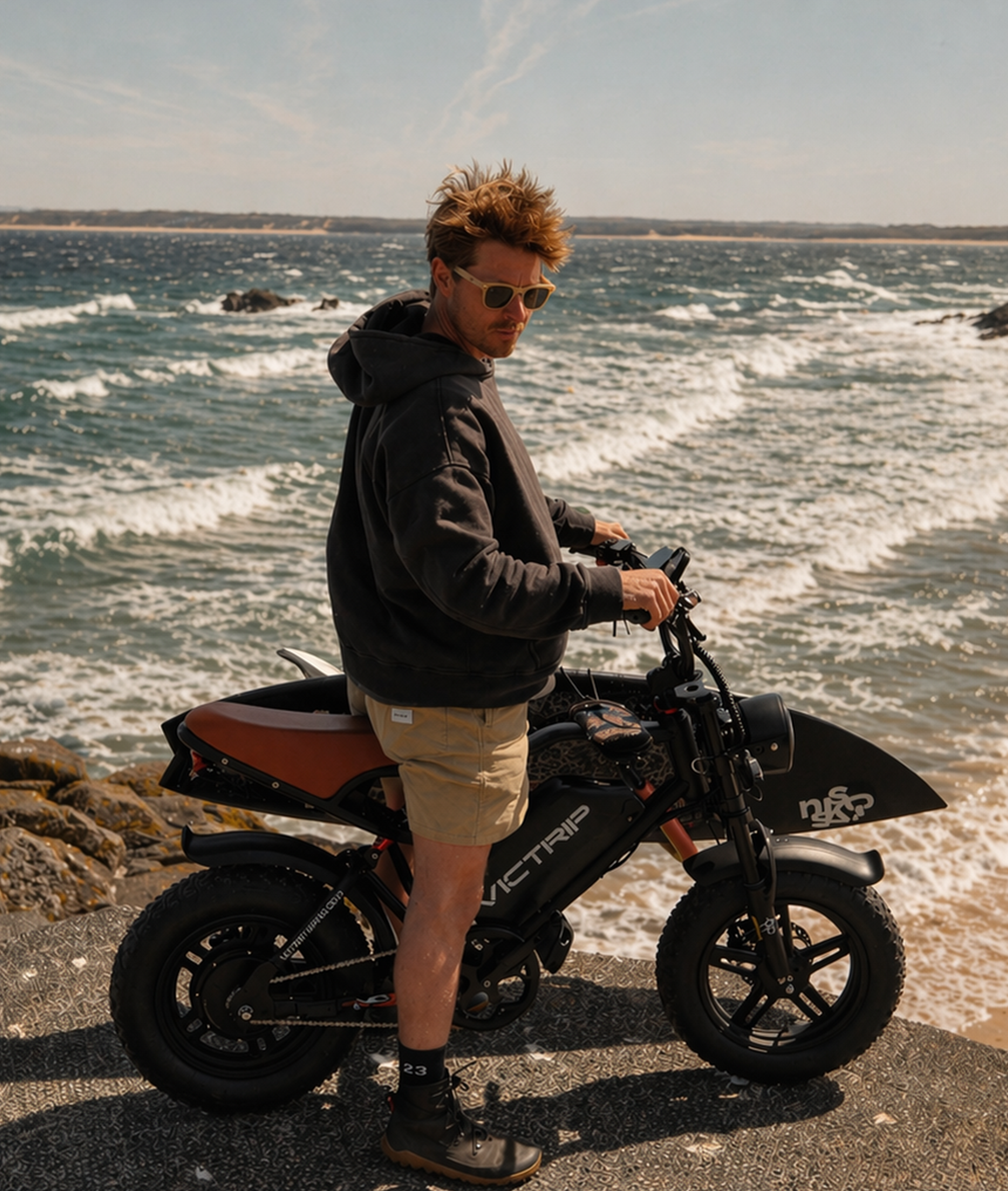VICTRIP®R6 Pro - 1500W Full Suspension Moped Style EBike
