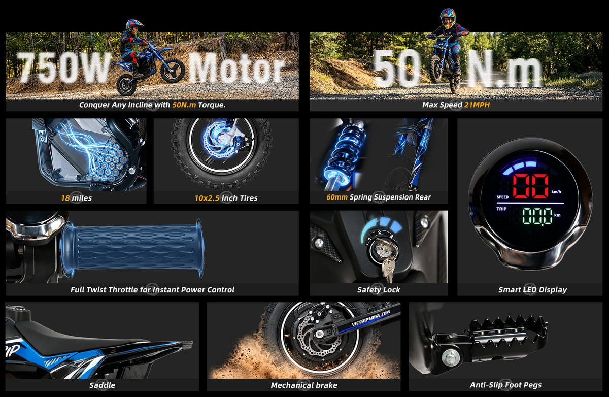Kids Electric Dirt Bike | VICTRIP