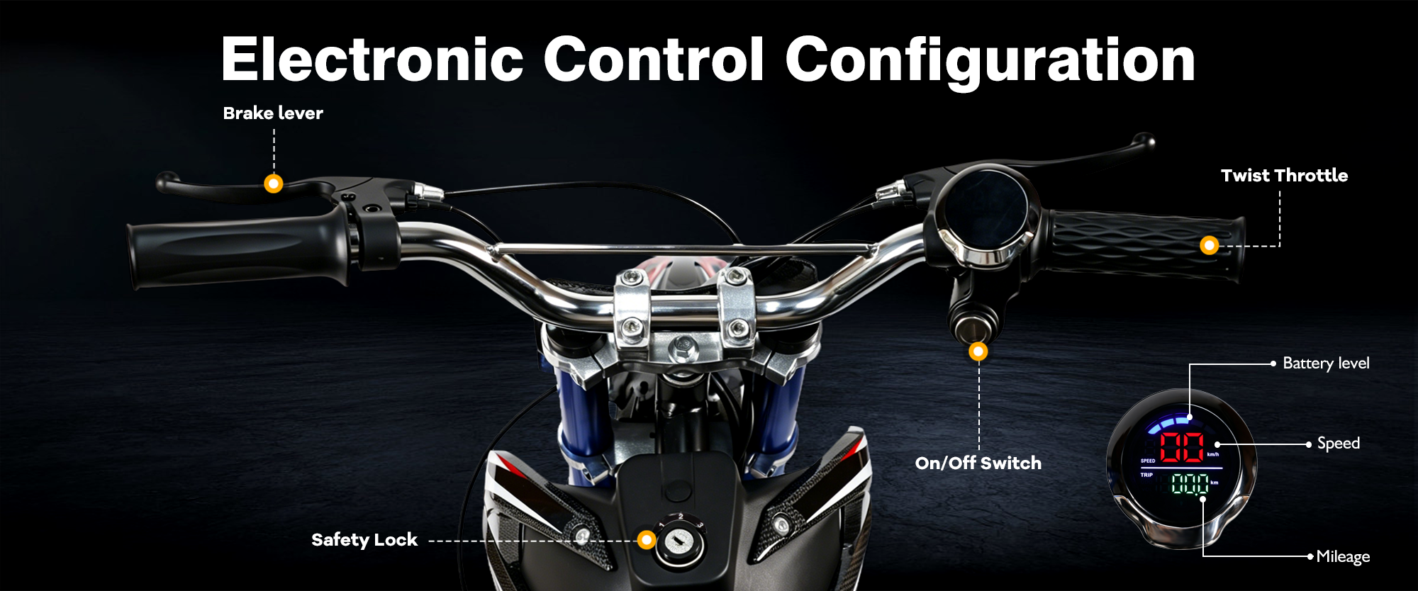 Electric Dirt Bike Electronic Control Configuration | VICTRIP