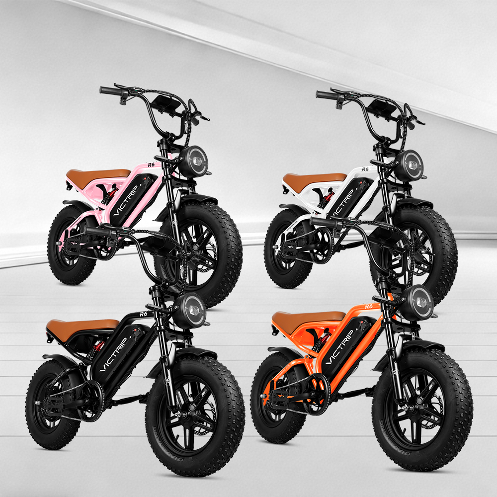 Wholesale of fat tire mopeds, four colors available.|Victrip
