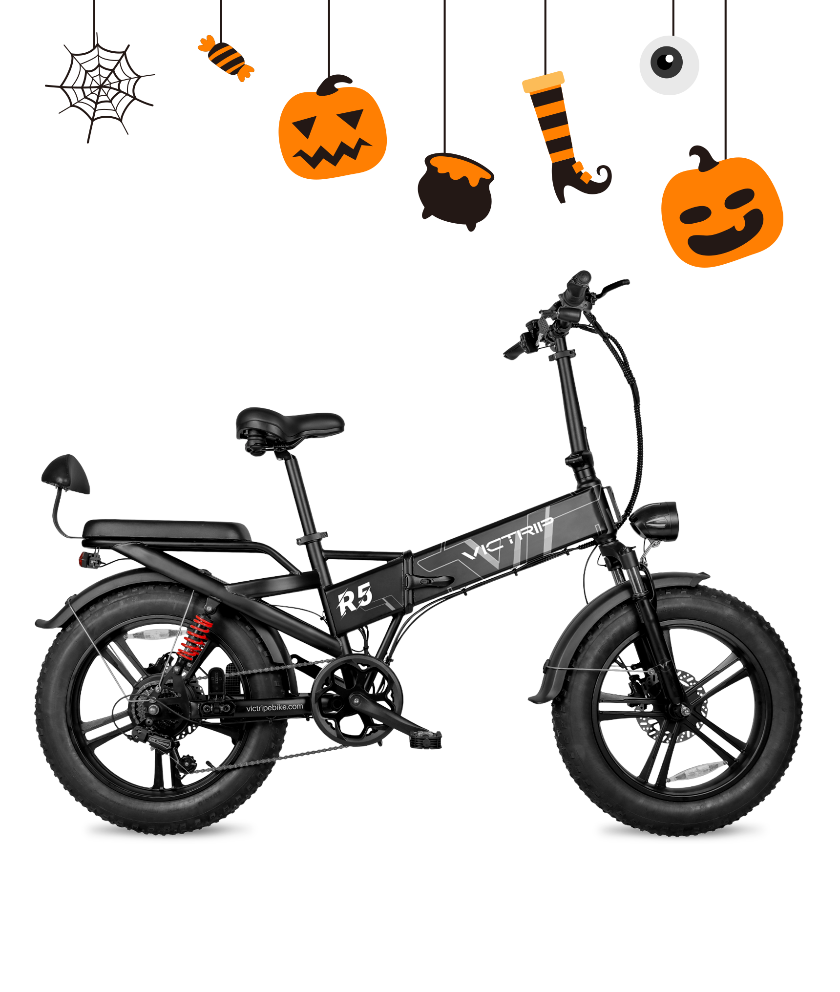 VICTRIP R5 Folding Electric Cycles Commuter Ebike Fat Tire