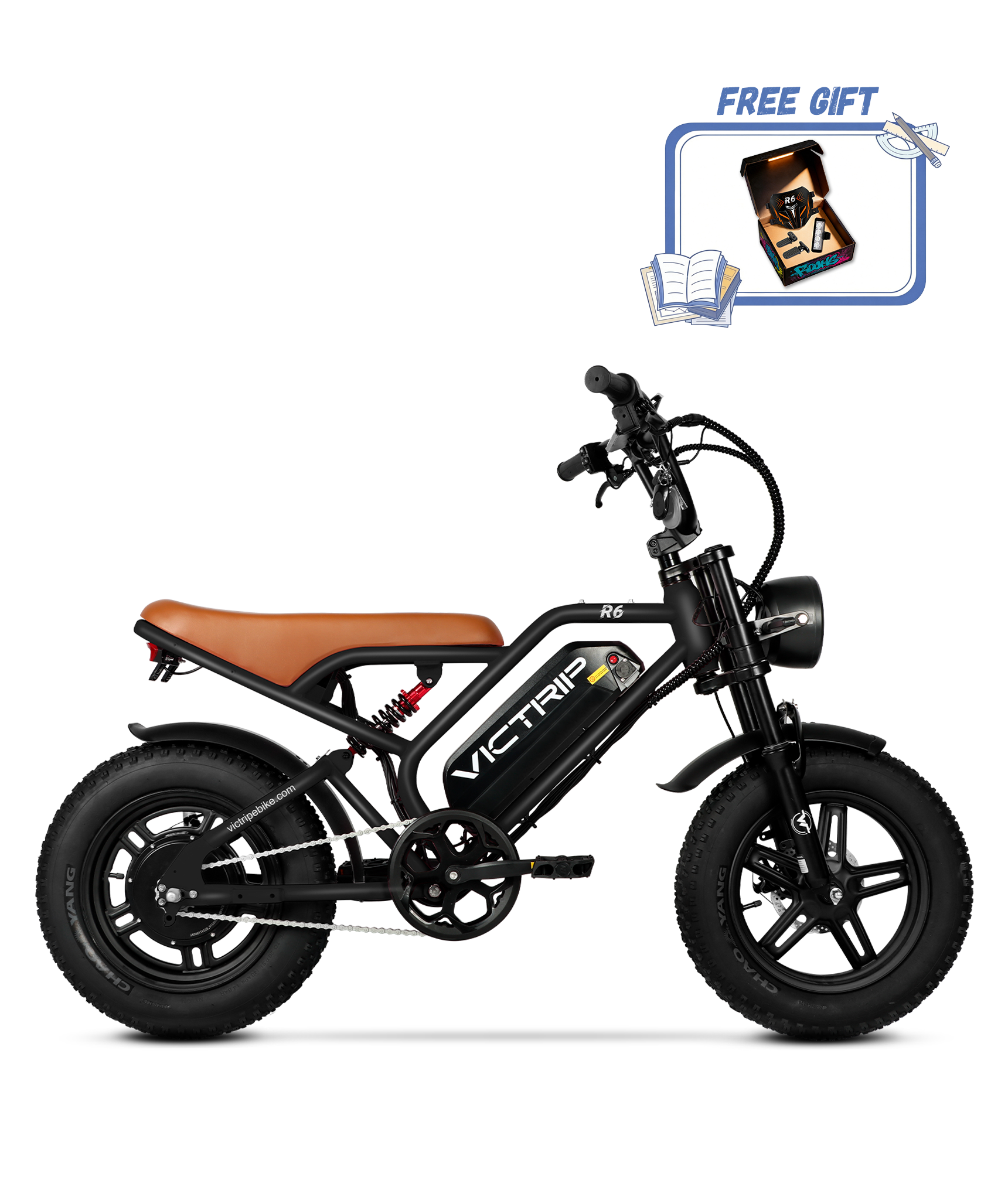 VICTRIP ®R6 Off Road Electric Bike For Teens