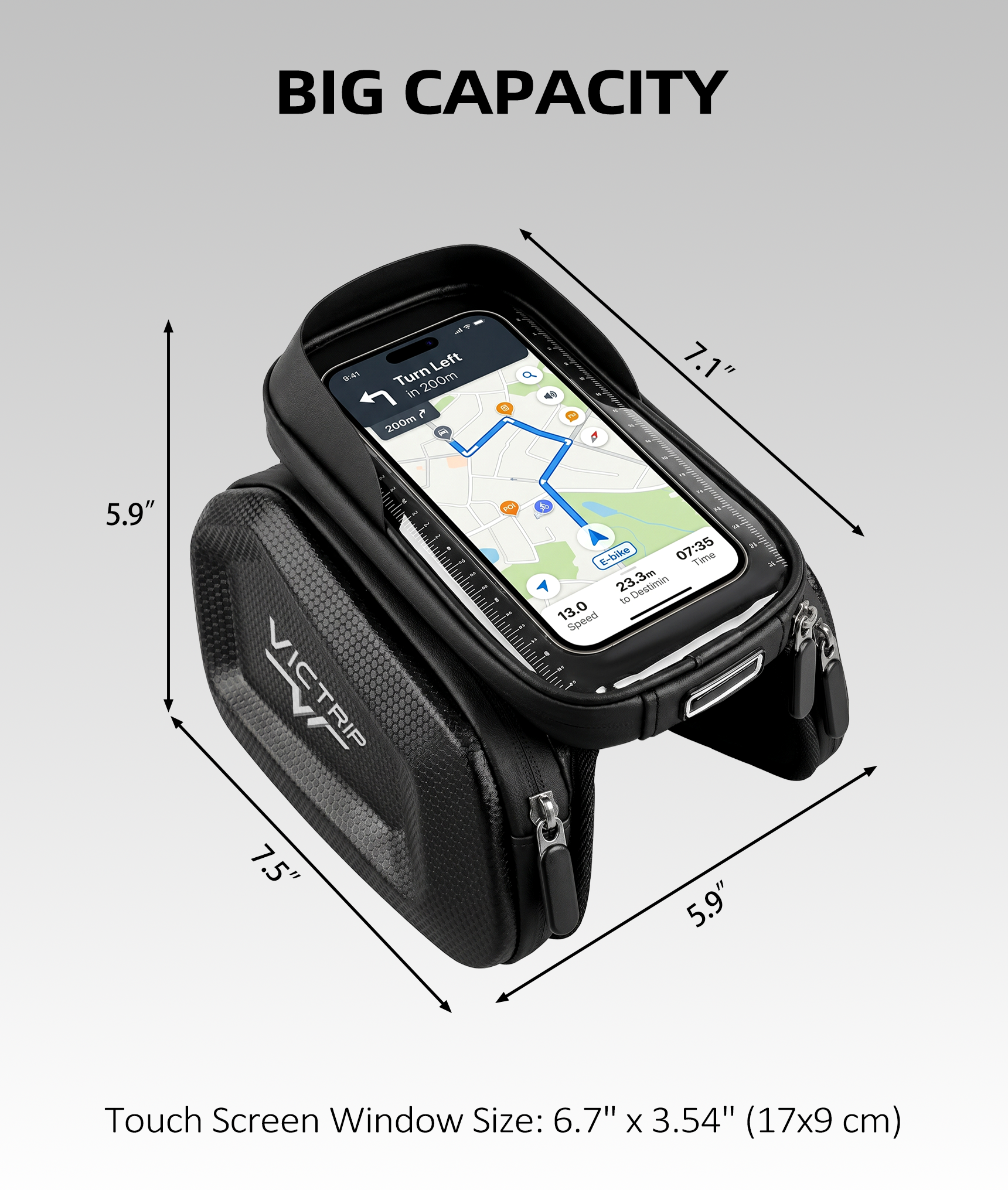 Bicycle Frame Bag & Phone Mount | VICTRIP