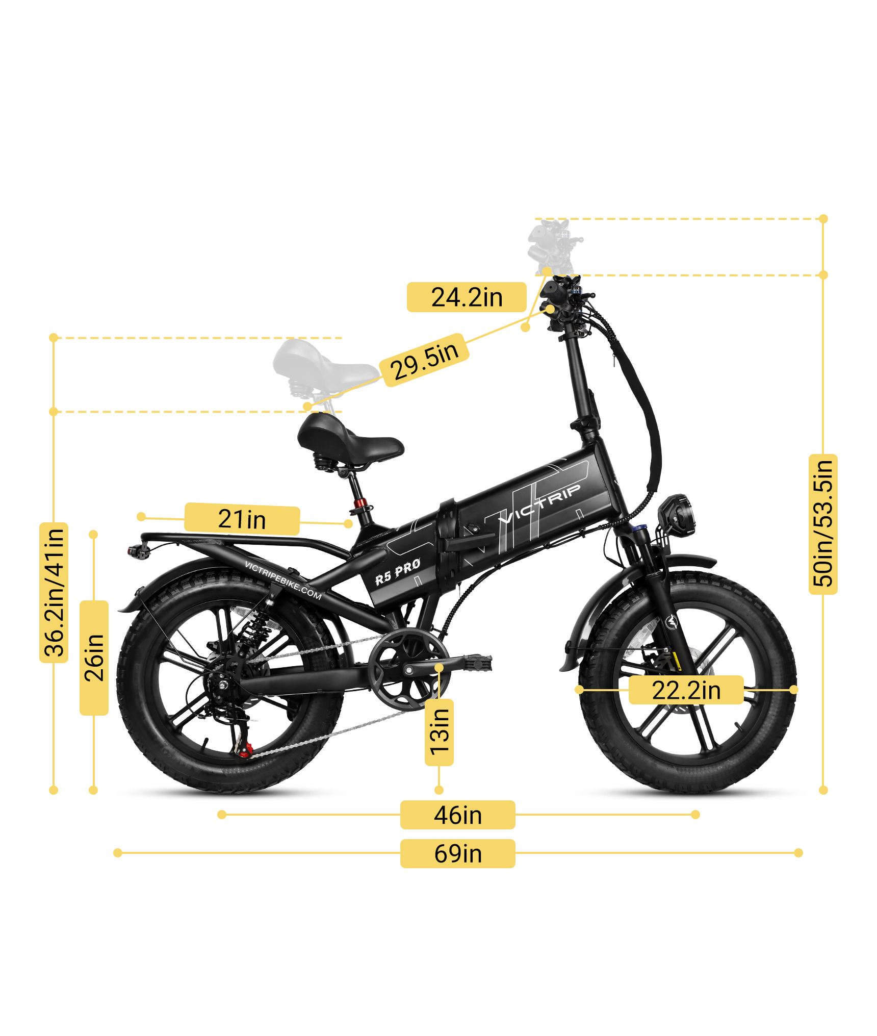 VICTRIP® R5pro Folding Electric Bike