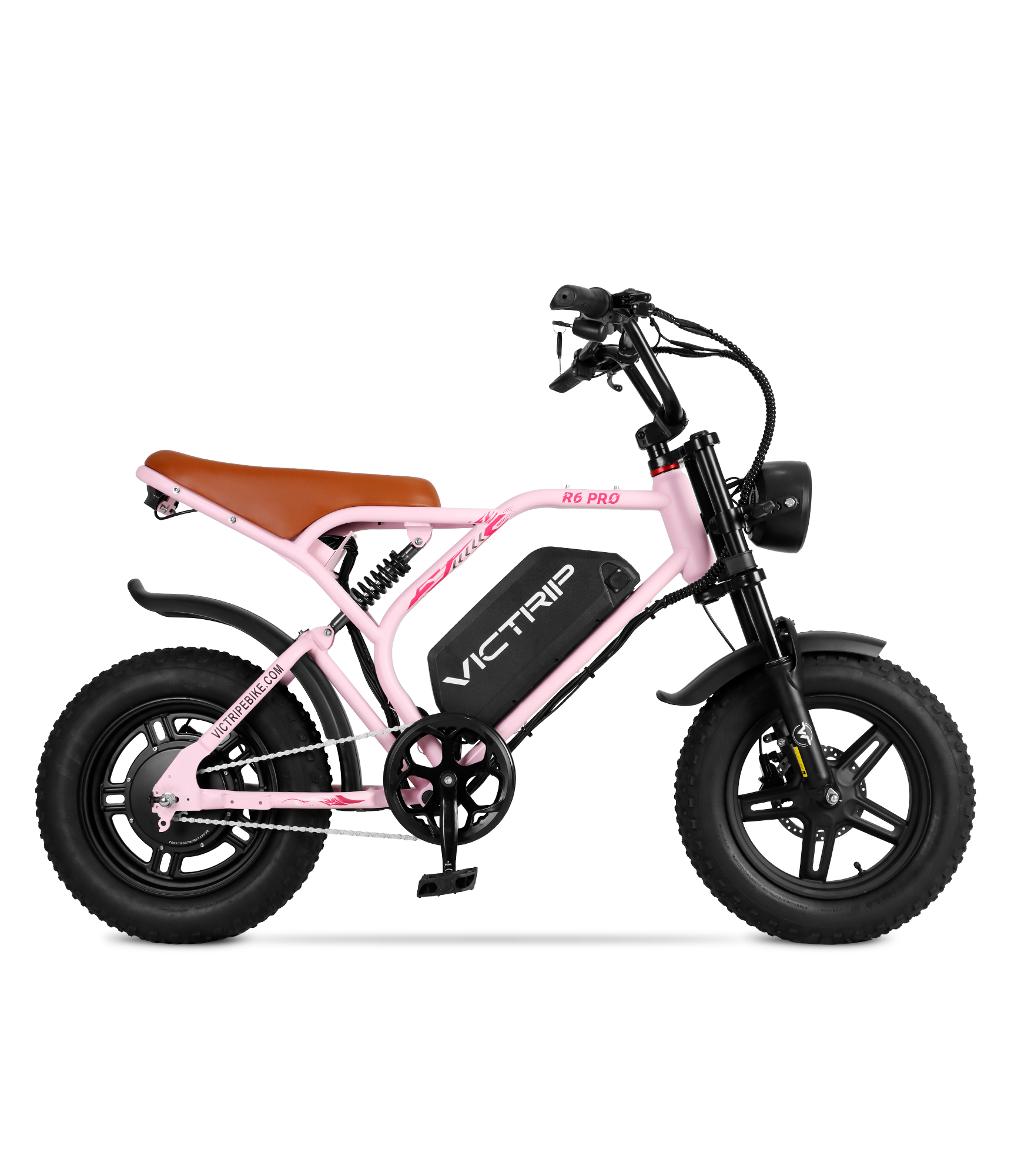 1500w Moped Style Ebike Pink | VICTRIP
