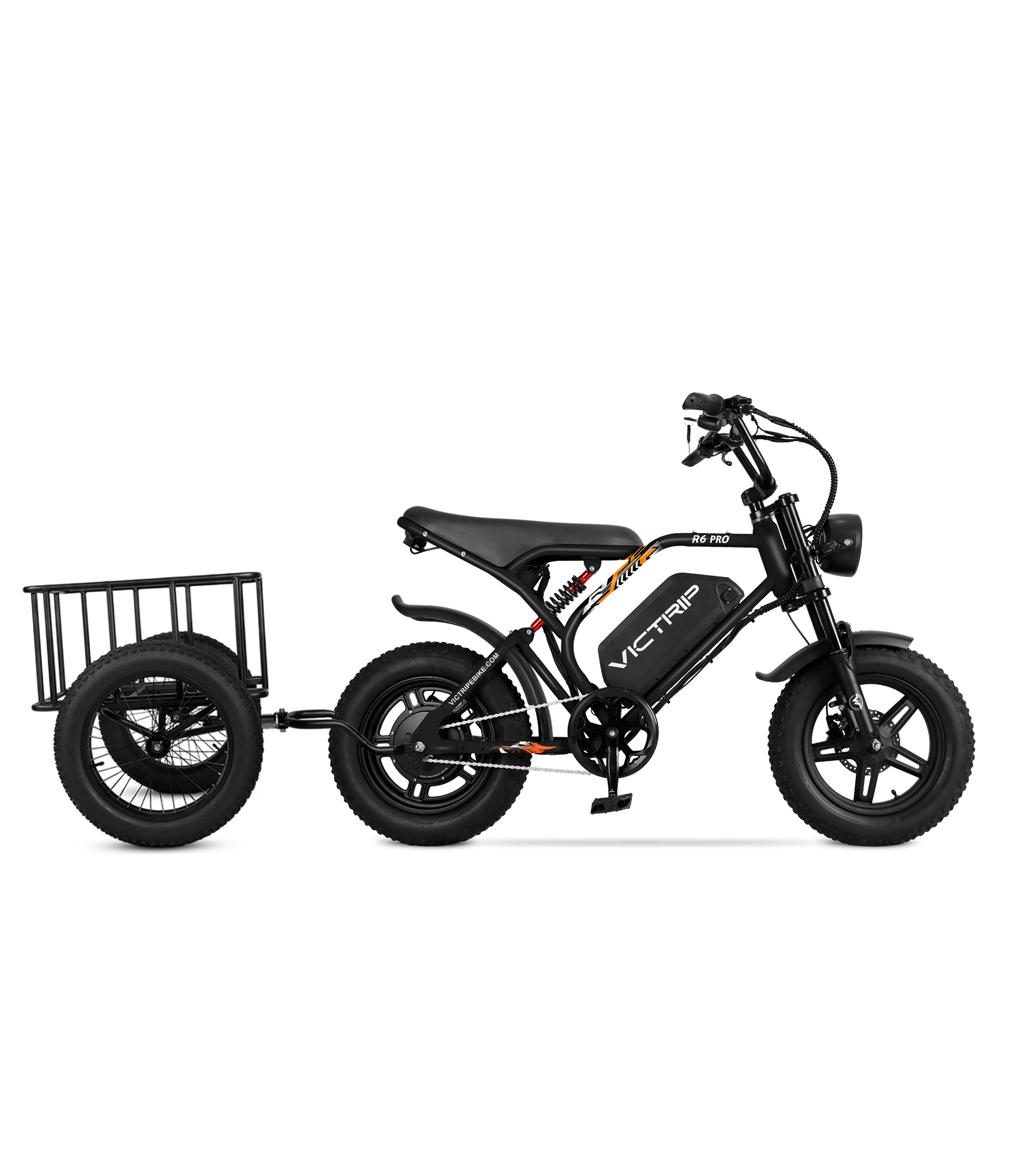 VICTRIP®R6 Pro - 1500W Full Suspension Moped Style EBike