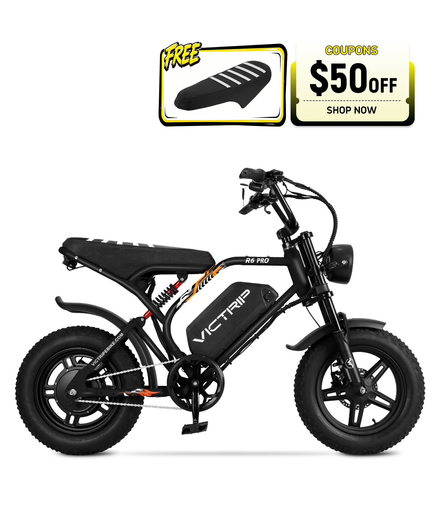 Full Suspension Moped Electric Bikes | VICTRIP