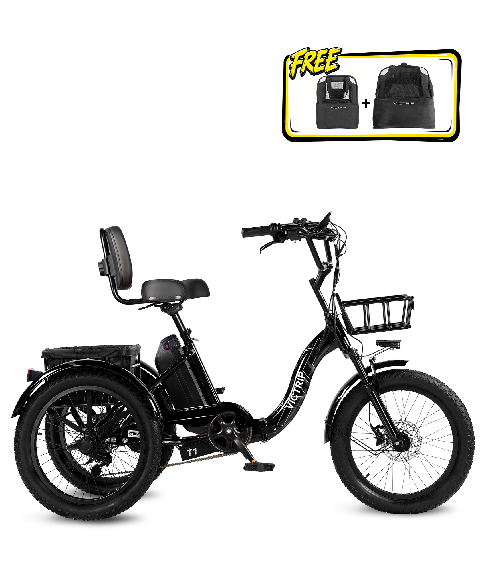 Electric Three Wheel Bikes For Adults | VICTRIP