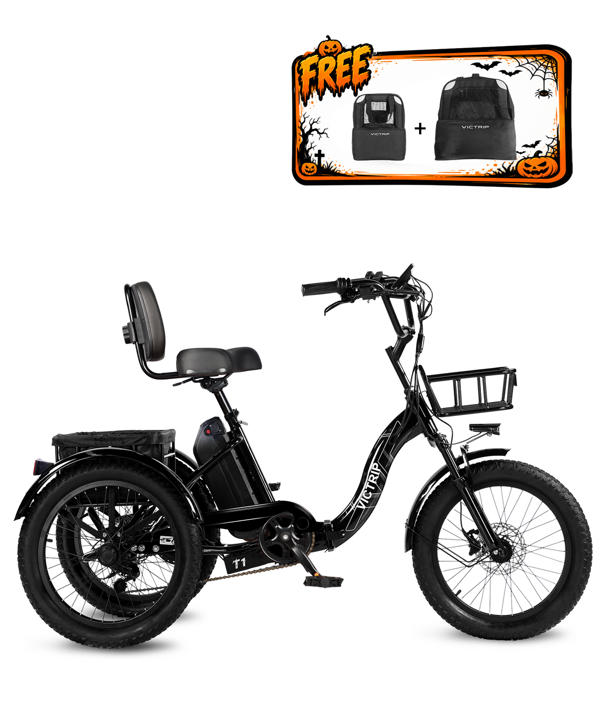 Electric Three Wheel Bikes For Adults | VICTRIP