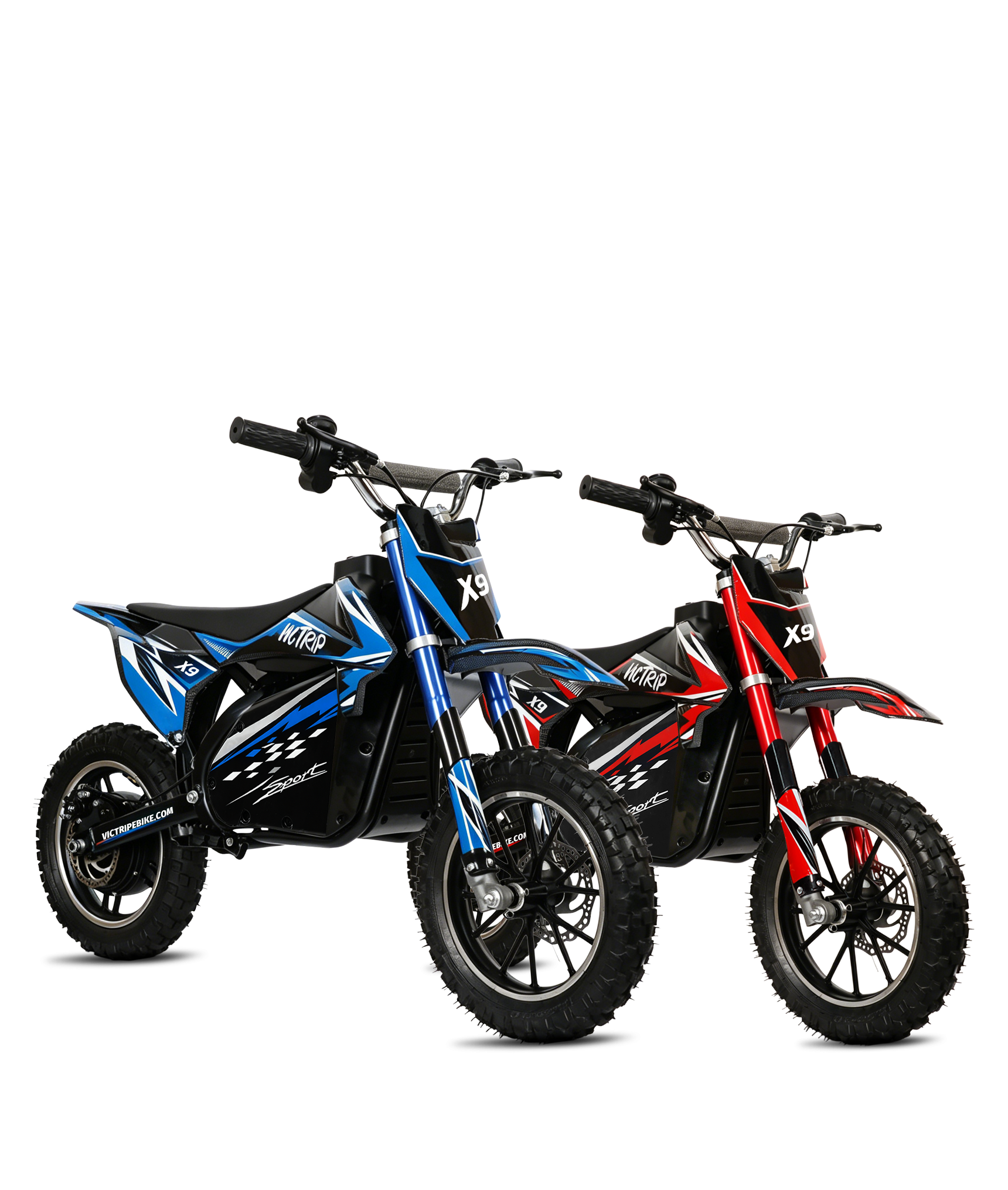 X9 Kids Electric Dirt Bike,Parental Speed Control,36V Mini Off-Road Motorcycle US / X9 Blue+X9 Red