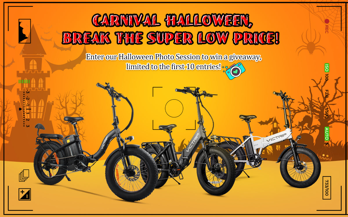 🎃 Halloween Special: Enjoy Surprising Discounts on VICTRIP Adult Electric Bikes! 🎃（ Halloween Photo Session）