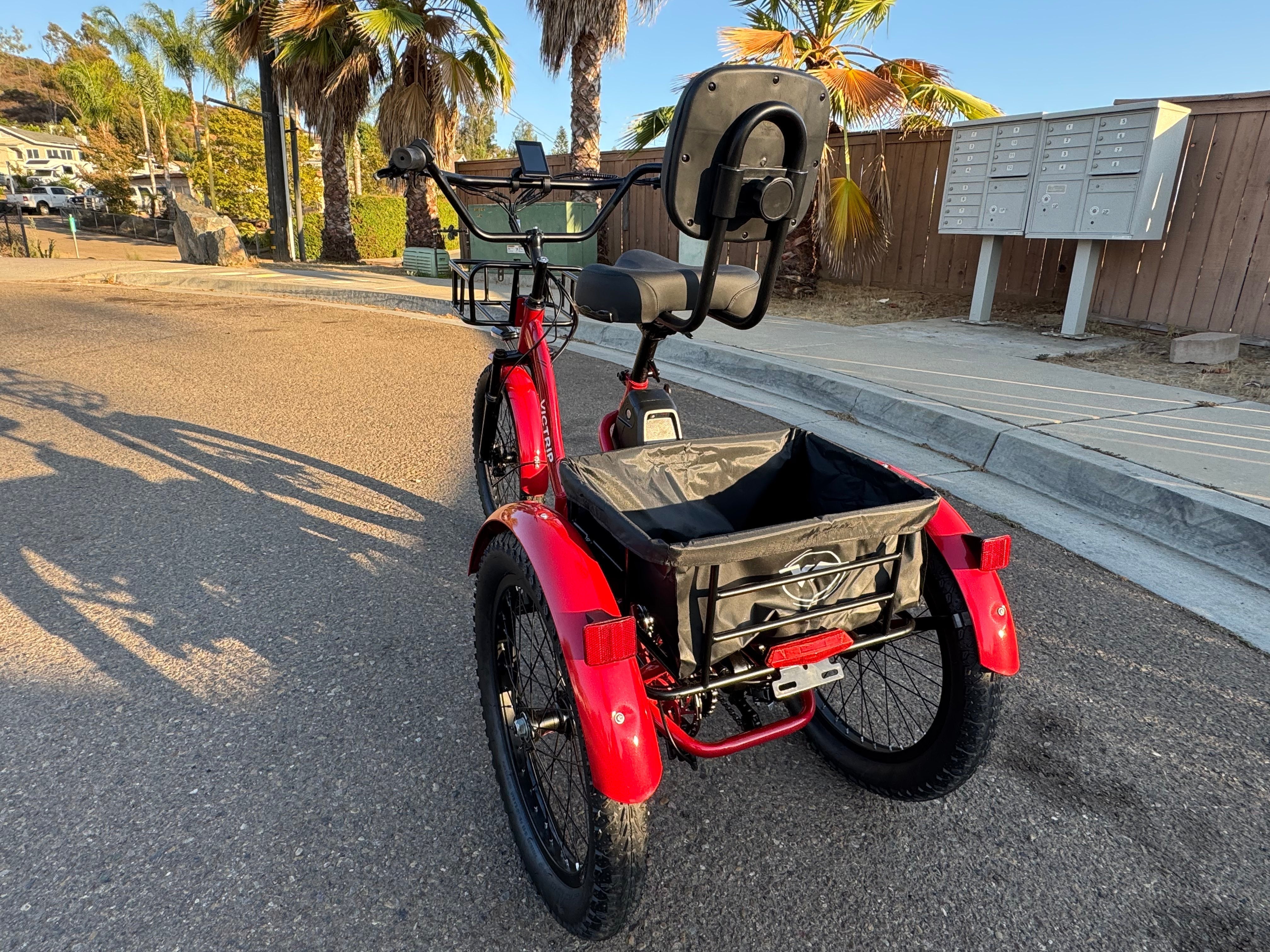 Three Wheeled Bike With Basket | VICTRIP