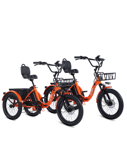 Wheel Electric Bike Folding Tricycle For Adults Motorized
