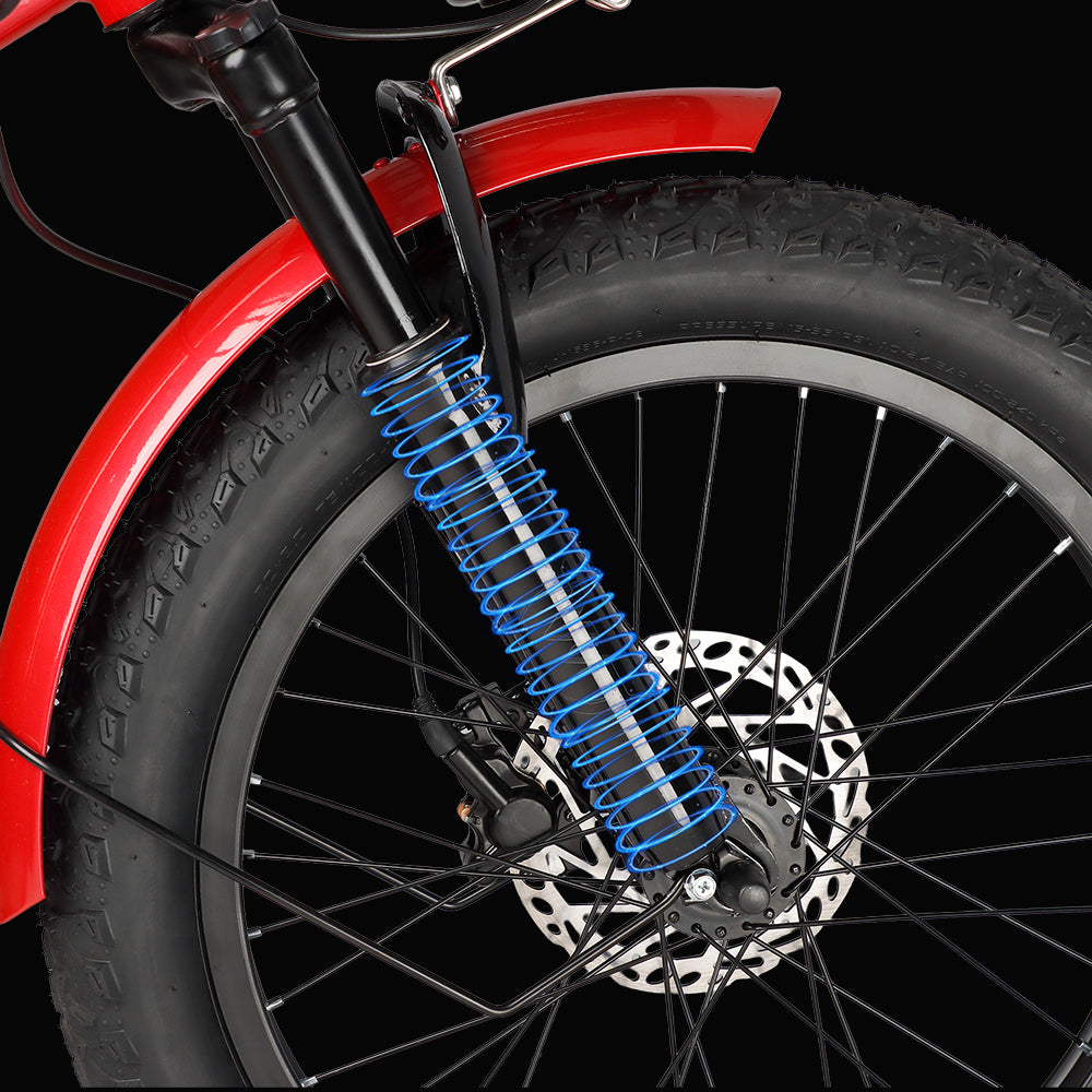 Electric Trike Bikes Front Suspension | VICTRIP