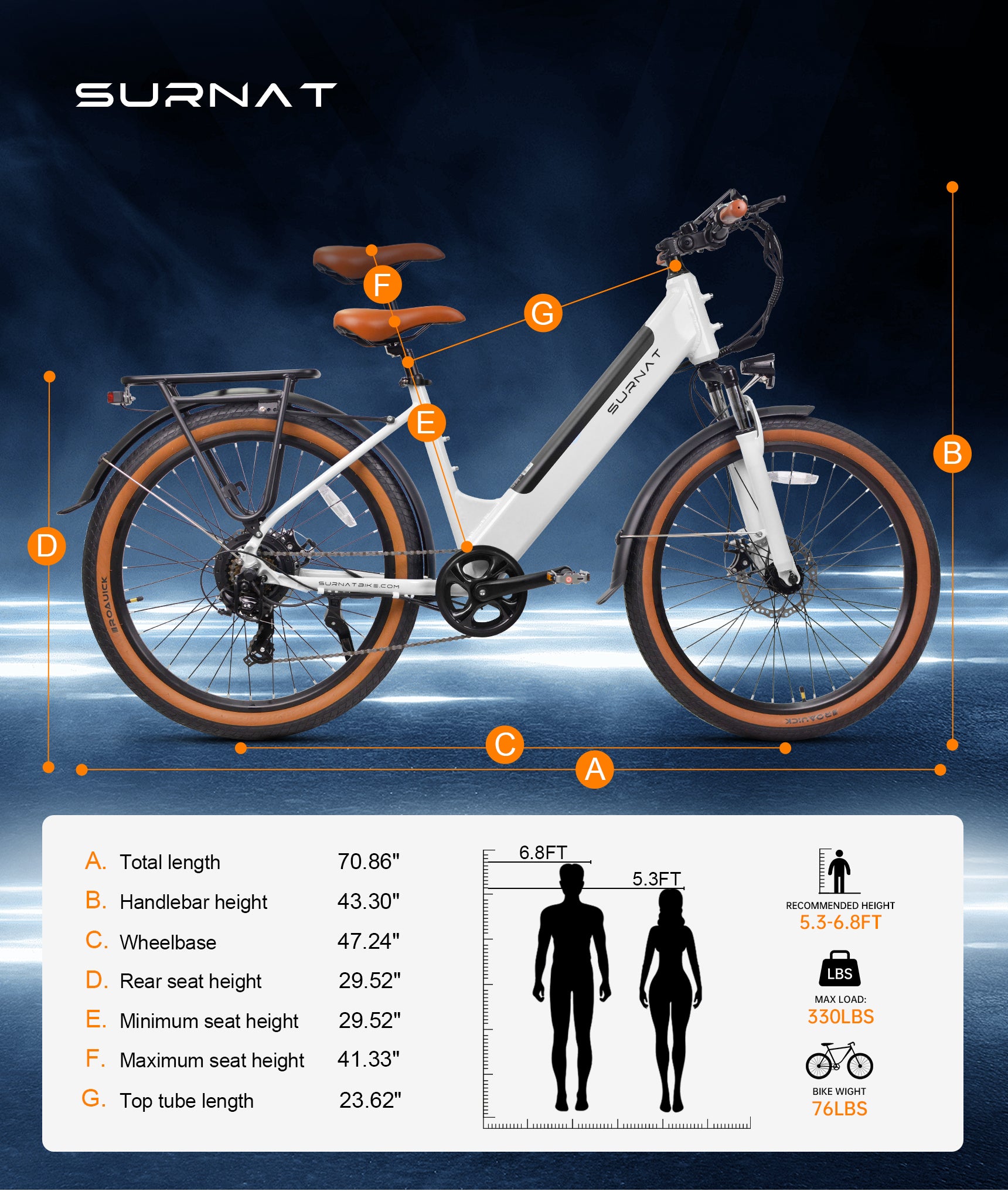 VICTRIP®SURNAT N26 Ebike