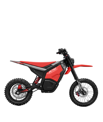 VICTRIP R7 Electric Dirt Bike 4000W 60V 25Ah, 45 MPH, 55-Mile Range, Off-Road Fat Tire E-Bike for Teens & Adults / Black