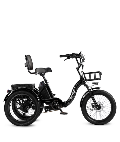 Victrip T1 Fat tire Electric Trike / 90%Pre-assembled / Reverse Mode / Peak 1000W Motor / 48V 20Ah /USA / Orange(Includes Anniversary Gift) Victrip T1 Fat tire Electric Trike / 90%Pre-assembled / Reverse Mode / Peak 1000W Motor / 48V 20Ah /USA / Orange(Includes Anniversary Gift)