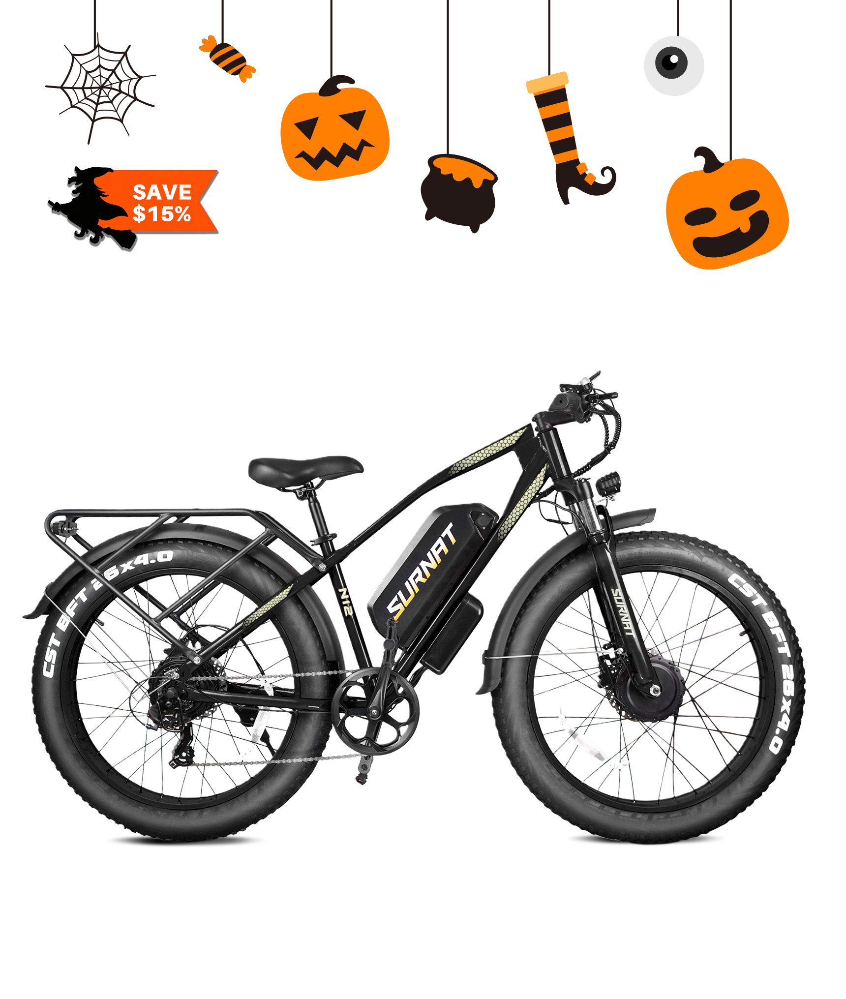 VICTRIP®SURNAT N12 2000w Electric Bike
