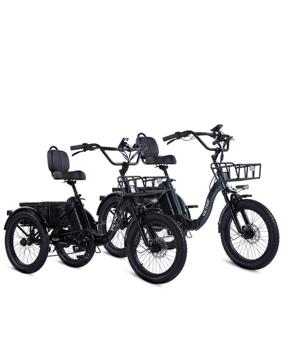 Wheel Electric Bike Folding Tricycle For Adults Motorized