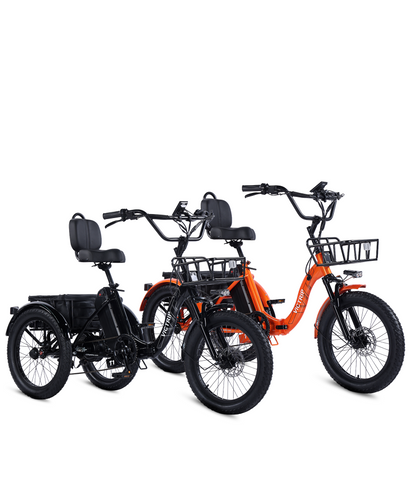 Wheel Electric Bike Folding Tricycle For Adults Motorized