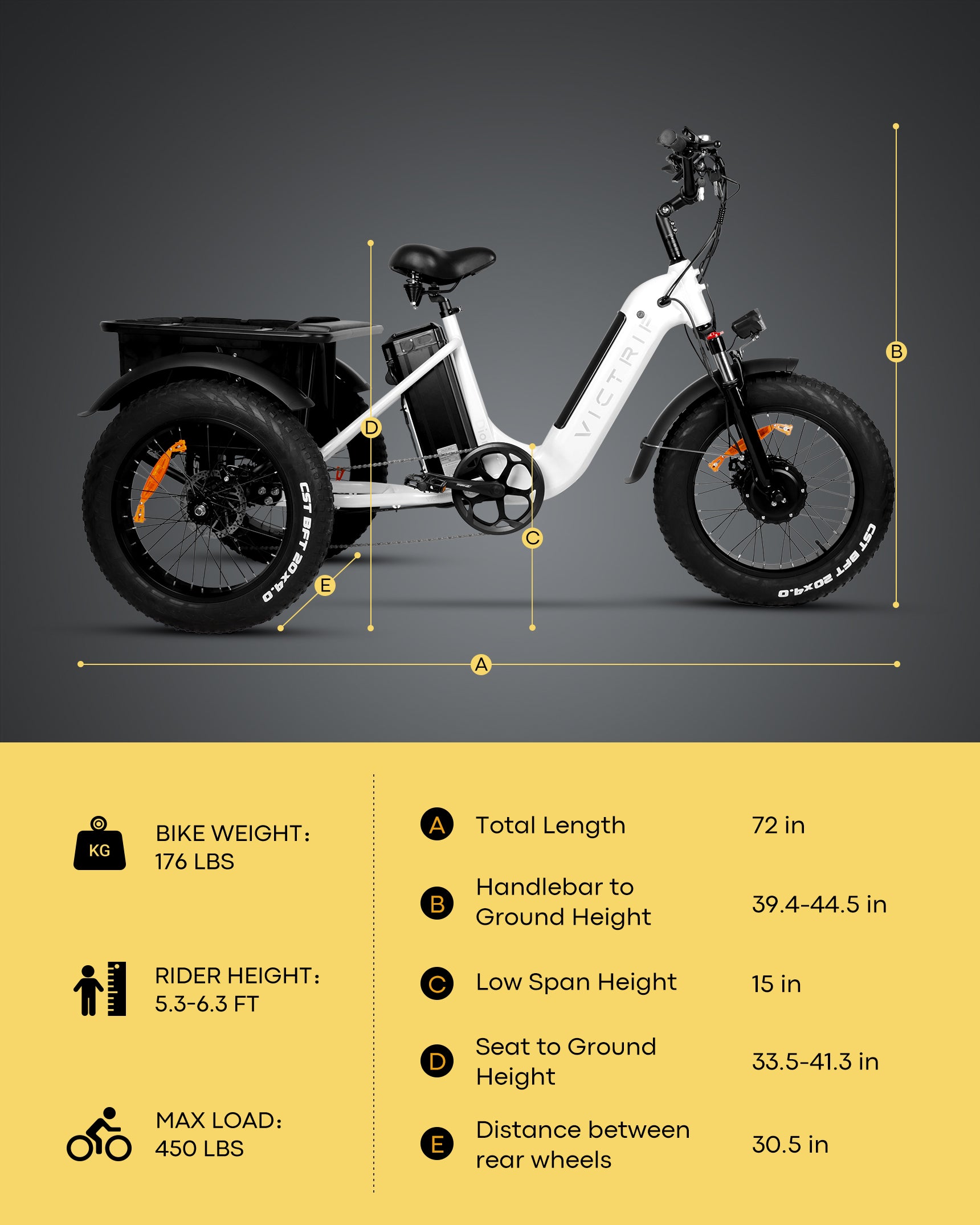 VICTRIP® Dione Electric Trike bike