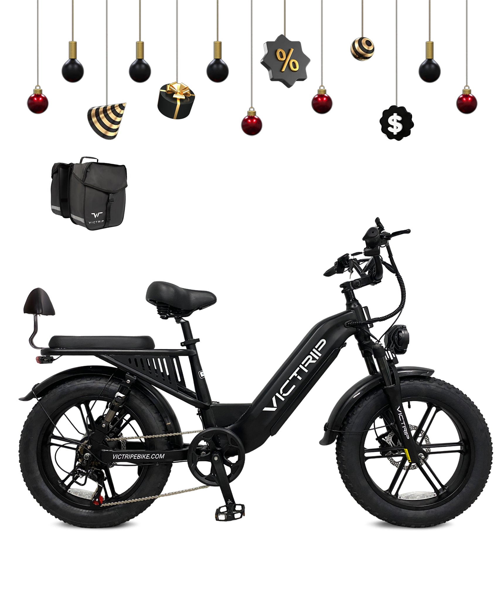 VICTRIP® Mimas Torque Sensor Step Thru Ebike