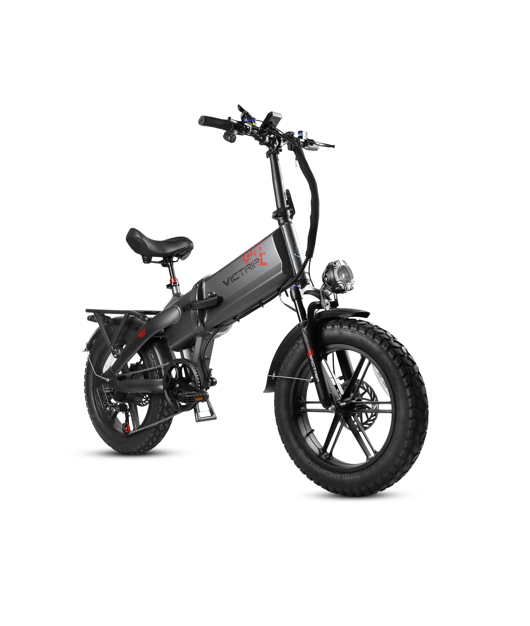 Folding Electric Bicycle​ Black | VICTRIP