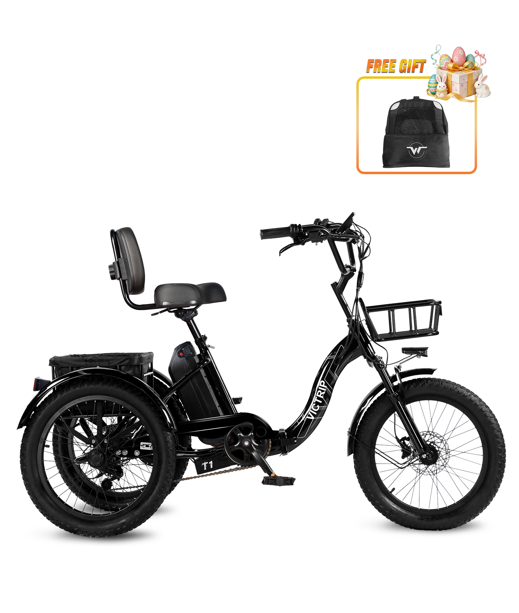 VICTRIP® T1 Folding Electric Trike