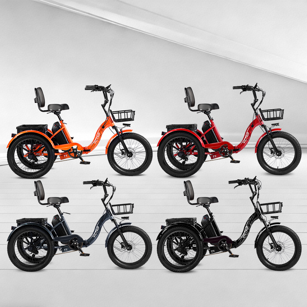 Adult electric tricycle available in four colours | Victrip